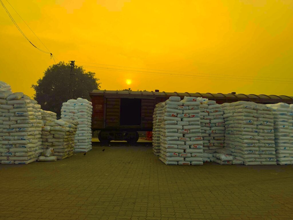 goods transported by train